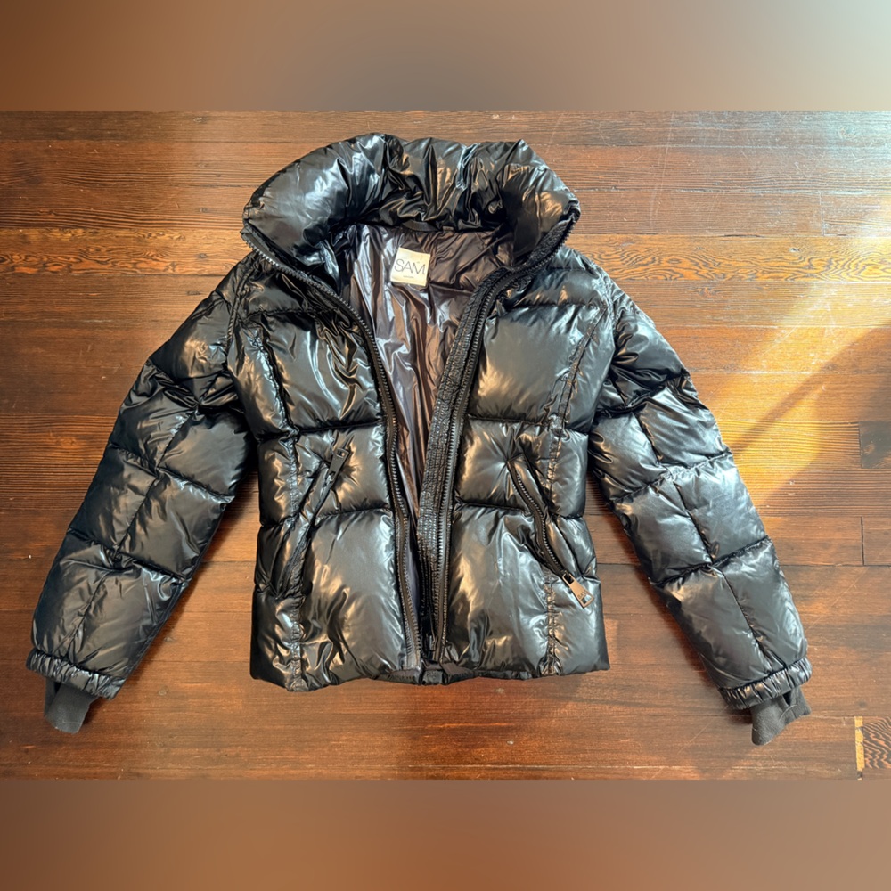 SAM GIRLS  size 14 Black Puffer Jacket- EEUC